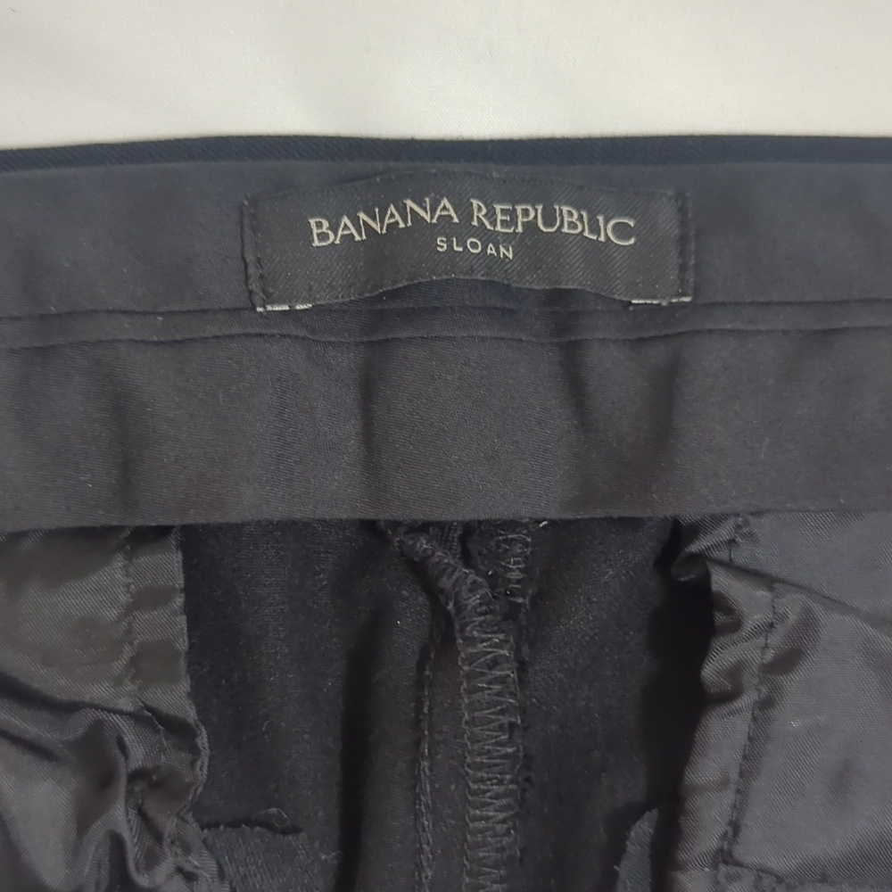 Banana Republic Modern Sloan Pant, Color Navy Black Size 4P - Picture 15 of 16